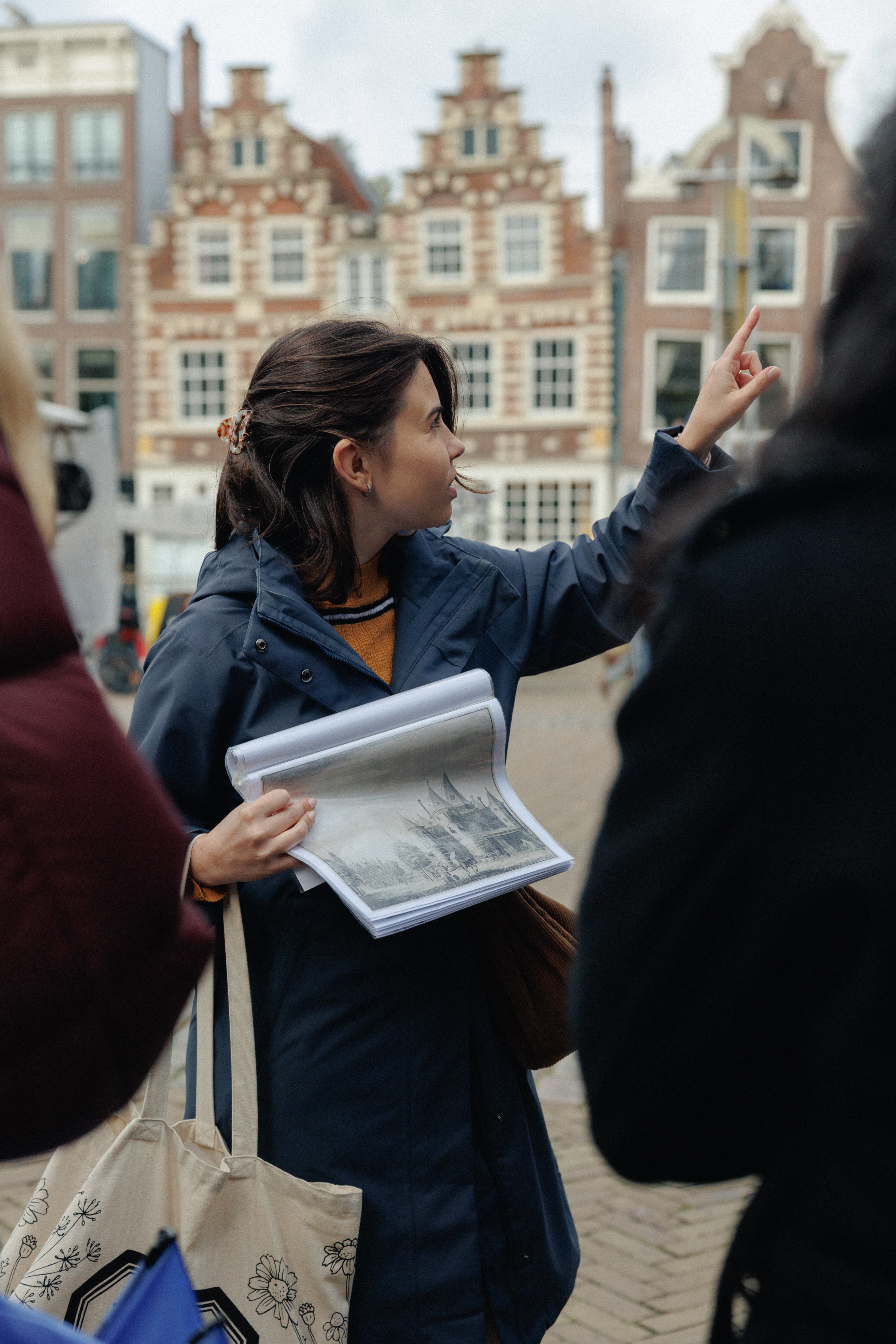Guia em Amsterdã durante um tour