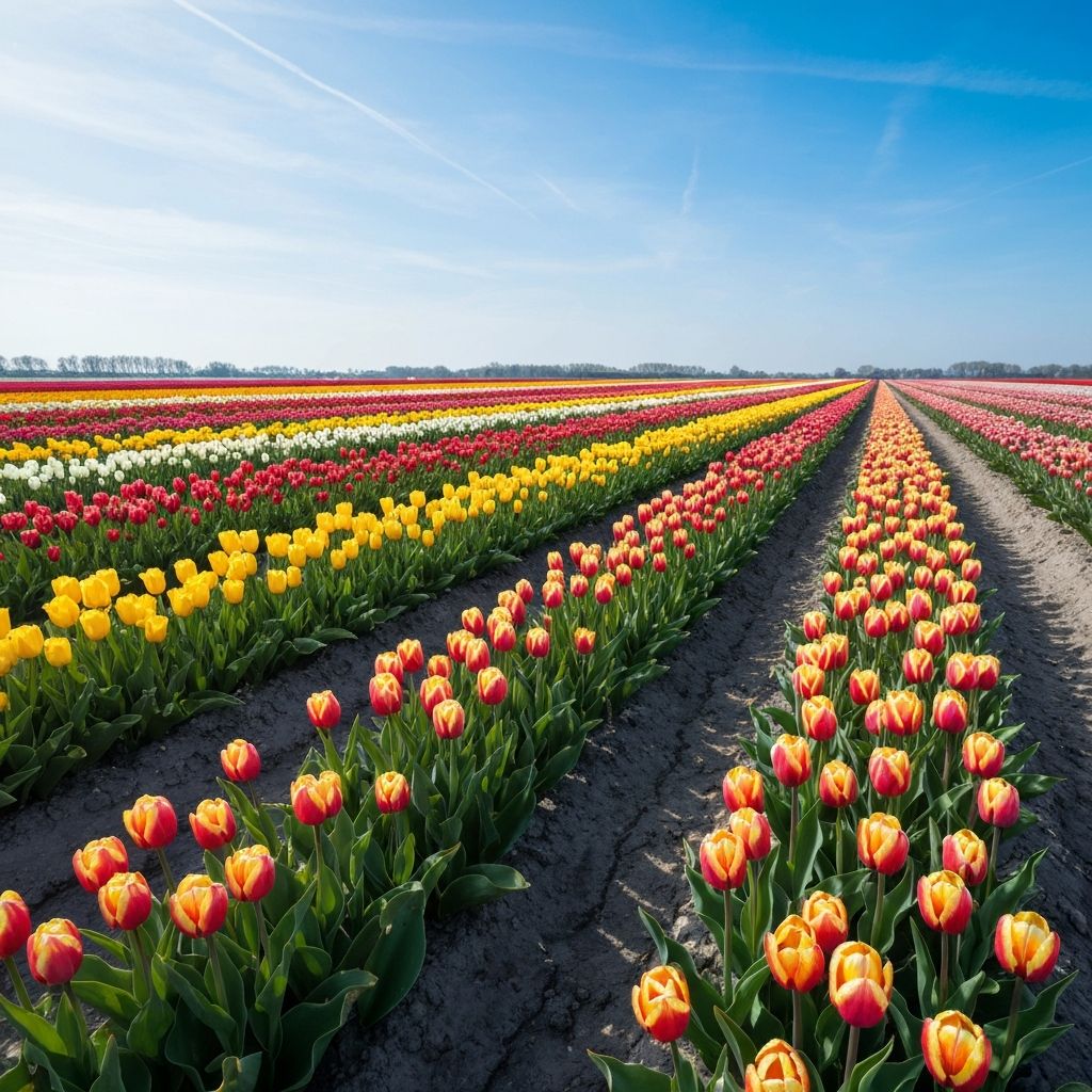 Campos de tulipas